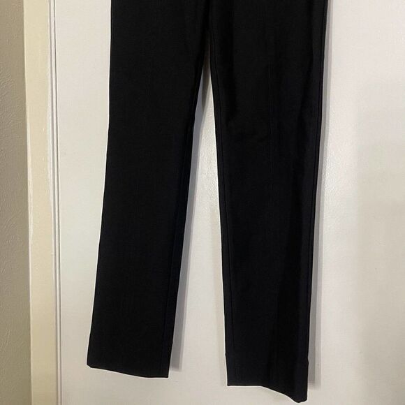 VINCE. black knit straight leg trouser work pants size US 4 - Picture 4 of 7